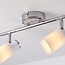 Spot de plafond moderne argenté, 2 lumières - Crystal (prise E14)