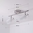 Spot de plafond moderne argenté, 2 lumières - Crystal (prise E14)