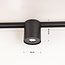 Système moderne de rails monophasés de 1,5 m avec spots Zylo - plafonnier