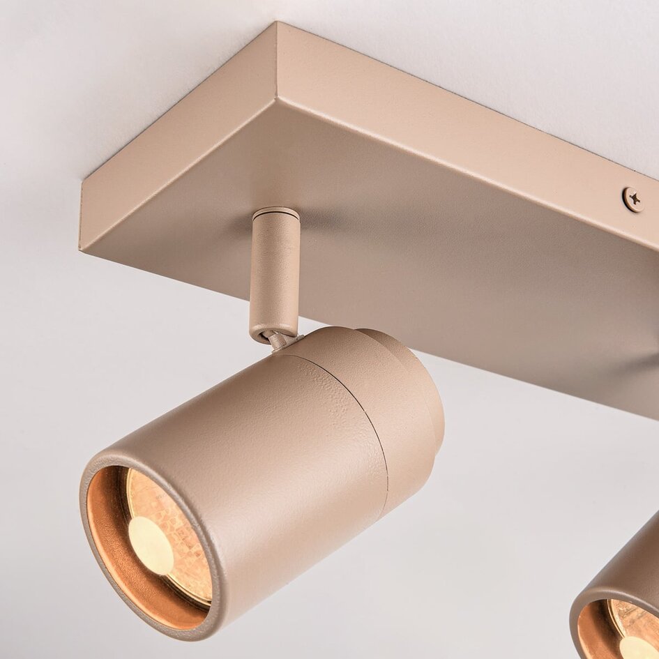 Spot de plafond Tivo avec 3 spots orientables - beige sable