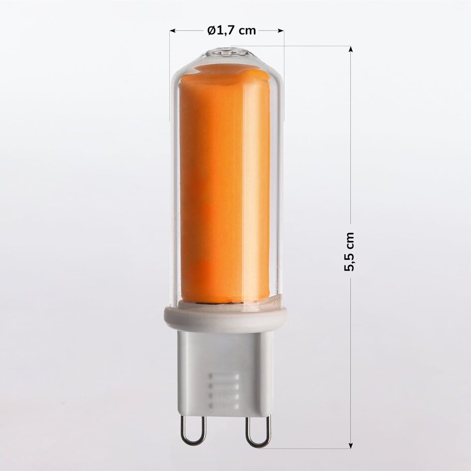 Spot LED G9 dimmable 4,2W verre clair 2000K