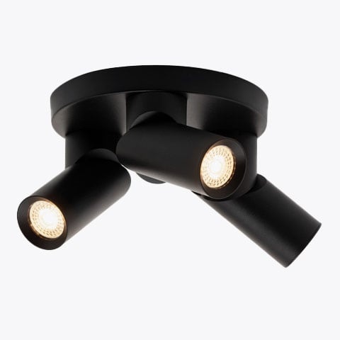 Plafonniers noirs