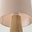Lampadaire Papira naturel avec abat-jour en lin