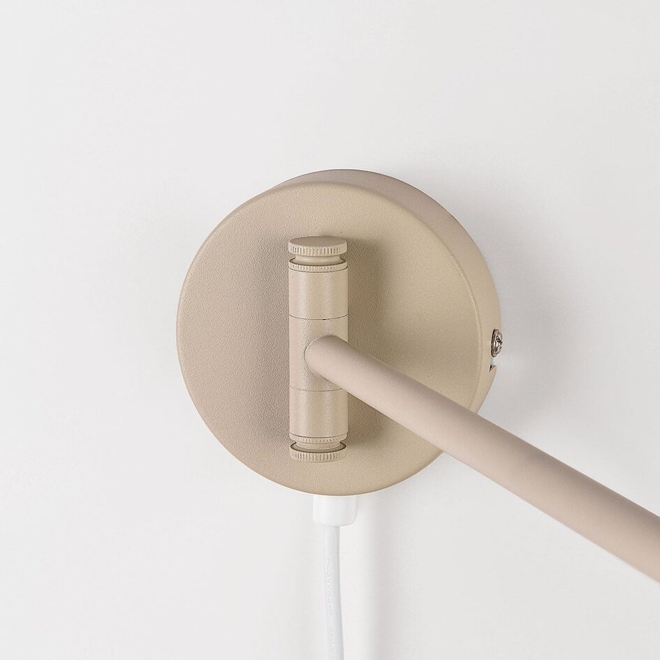 Applique murale Brino avec bras réglable - beige sable