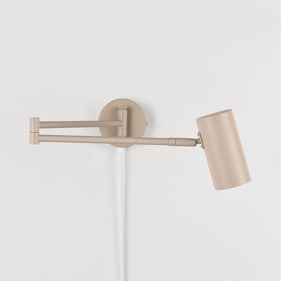 Applique murale Brino avec bras réglable - beige sable