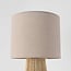 Lampe de table Ranpu naturelle avec abat-jour en lin