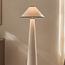 Lampadaire Violetta en lin blanc cassé