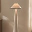 Lampadaire Violetta en lin - blanc