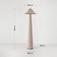 Lampadaire Violetta en lin - blanc