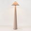 Lampadaire Violetta en lin - blanc