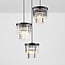 Suspension 3 lumières Kristos avec cristaux de verre