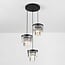 Suspension 3 lumières Kristos avec cristaux de verre