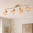 Plafonnier réglable à 4 lumières Dari avec verre ambré - beige