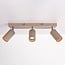 Plafonnier Blaze avec 3 spots nervurés et orientables - beige sable