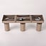 Plafonnier Blaze avec 3 spots nervurés et orientables - beige sable