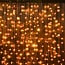 Rideau lumineux noir reliable | à partir de 2 mètres | 300 LEDs | 2200K blanc extra chaud | caoutchouc