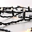 Guirlandes stalactite connectables | à partir de 3 mètres | 114 LEDs | blanc chaud avec clignotement | caoutchouc