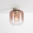 Plafonnier Soli beige en verre ombré