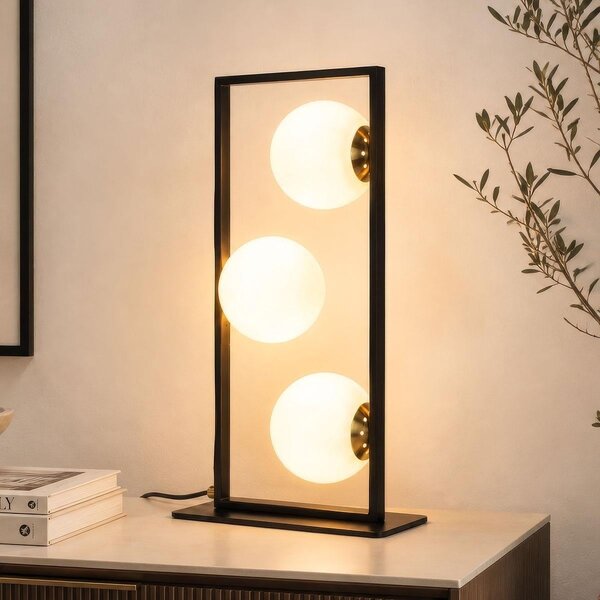 Lampe à poser contemporaine noire - Tris