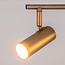 Plafonnier barre argent antique 3 spots LED - Zane