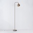 Lampadaire Kodee beige avec verre ambré