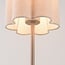 Lampe de table Mirjam avec abat-jour plissé en lin - beige