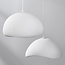 Lampe suspendue Wabi Sabi Ishi à 3 lumières avec motif en pierre blanche - 3 x 40 cm