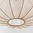 Suspension Japandi Ecruva - abat-jour rond en tissu beige clair Ø50 cm
