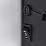 Applique murale extérieure rechargeable Pila avec détecteur - noire avec LED intégrée