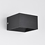 Applique dimmable Lize, noir mat