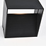 Applique dimmable Lize, noir mat