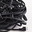 Guirlande guinguette de 25 mètre  avec fiche et raccords 25, 35, 50, 75 of 100 montés