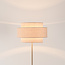Lampadaire Corry avec abat-jour en lin - beige sable