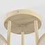 Plafonnier Elora avec 3 boules en verre cognac - beige