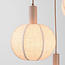 Suspension Silvia avec 3 abat-jours en tissu - taupe