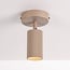 Spot de plafond Blaze avec spot nervuré - beige sable