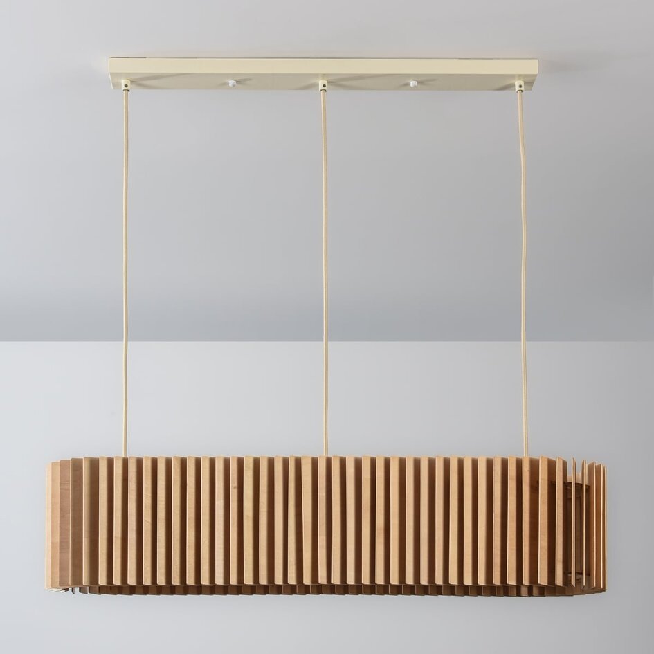 Suspension Hema avec abat-jour en bois - naturel