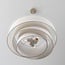 Suspension à 3 lumières Nerai - beige avec abat-jours en lin superposés