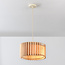 Suspension Vyra avec abat-jour en bois - naturel