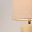 Lampe de table Marisol à pied en céramique et abat-jour en tissu