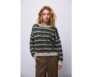 7s5853-8003 - Sweater multi colour alpaca lurex knit - Multicolour
