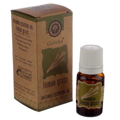 Goloka Natuurlijke Etherische Olie Citroengras (10 ml.)