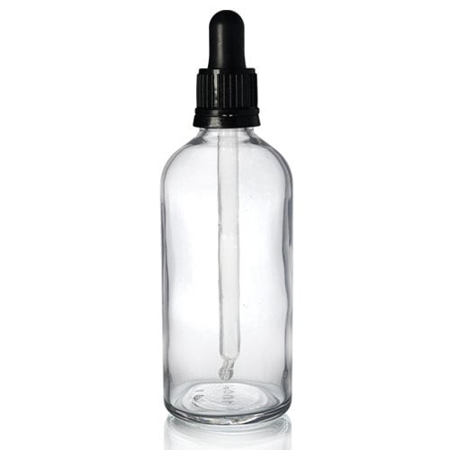 Limbo Liquids Helder glazen fles met pipet (100 ml)