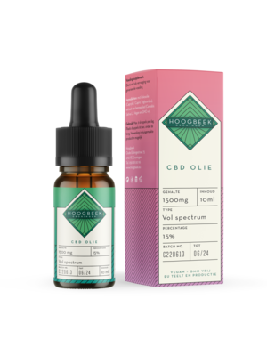 Hoogbeek CBD Olie  | Full Spectrum | 15% - 1500mg | 10ml