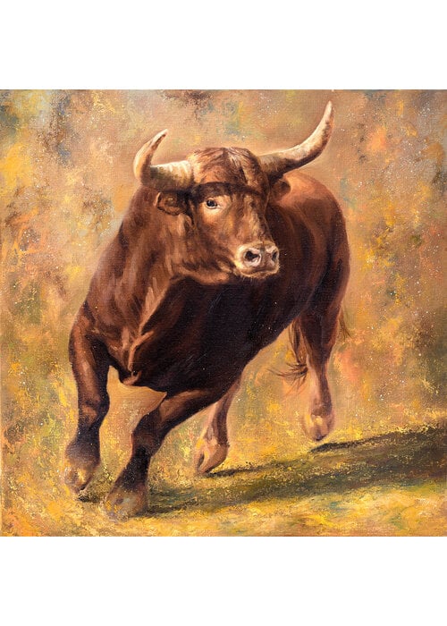 Bull  80  x  80 cm