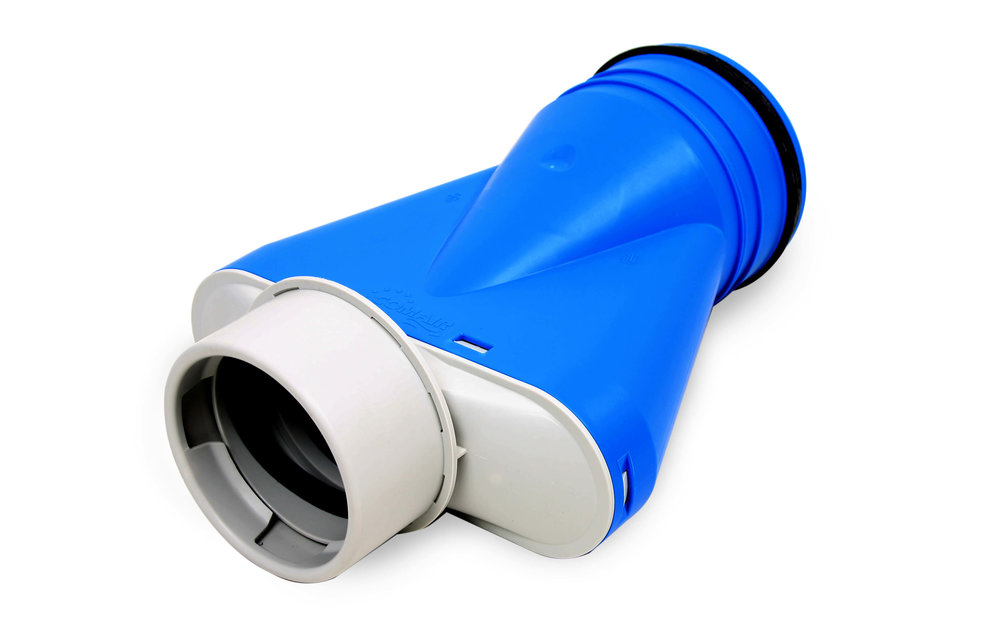 Vent-Axia Uniflexplus ventilatie ventielcollector Ø90 mm met tuit Ø125 mm