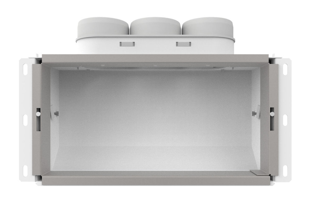 Vent-Axia Uniflexplus wandcollector bovenaansluiting 3x Ø69 mm