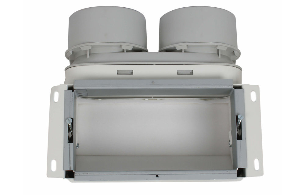 Vent-Axia Uniflexplus wandcollector bovenaansluiting 2x Ø90 mm