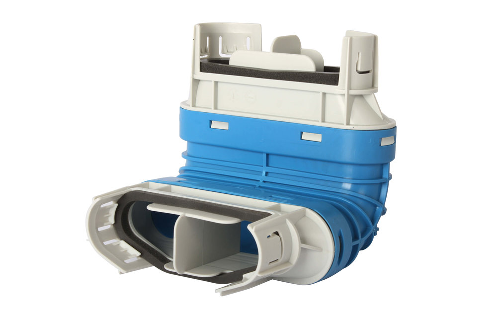 Vent-Axia Uniflexplus verticale bocht 90° tbv slang 132x52 ovaal onder