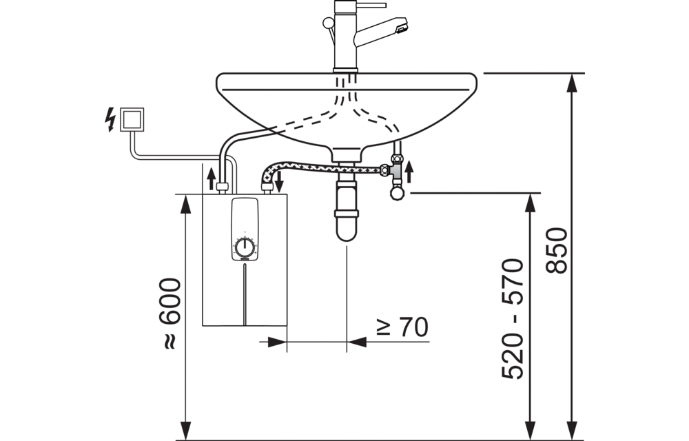 Stiebel Eltron Doorstroomboiler DCE 11/13 H Close-Up